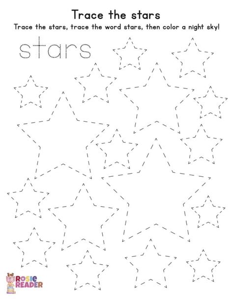 Trace The Stars Reading Adventures For Kids Ages 3 To 5