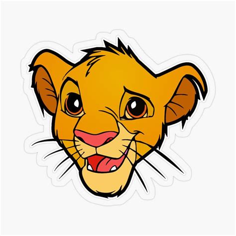 Simba The Lion King Sticker For Sale By RotemButzian Lion King