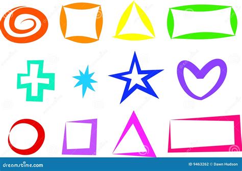 Shape Icons Stock Vector Illustration Of Graphic Colors 9463262