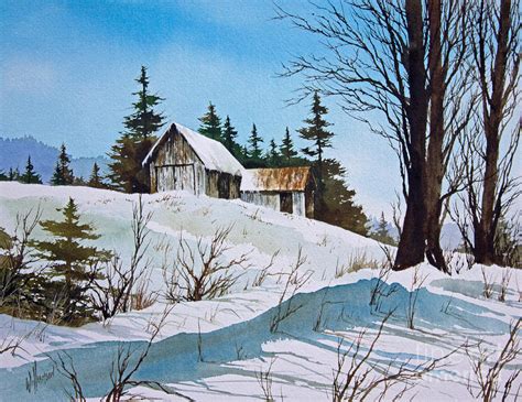 Winter Landscape Painting By James Williamson Fine Art America