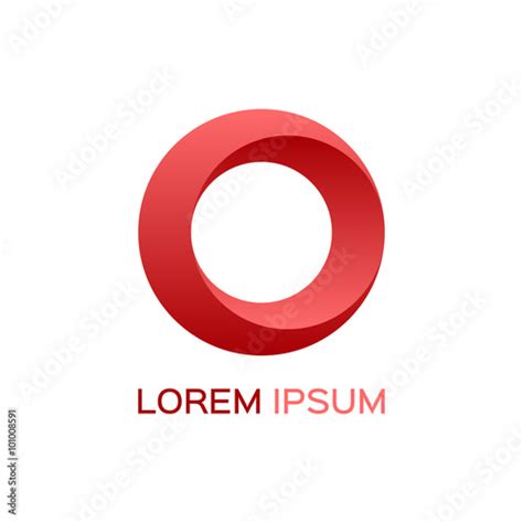 Abstract Business Logo Red Circle Icon Stock Image And Royalty Free
