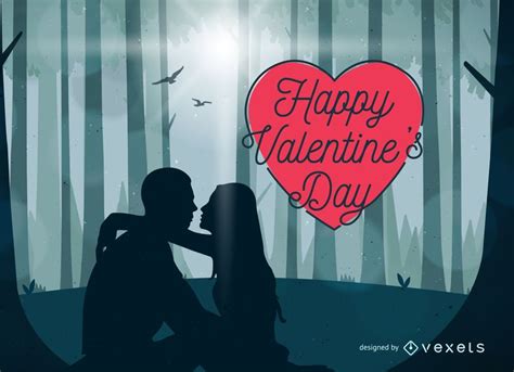 valentine s couple illustration vector download
