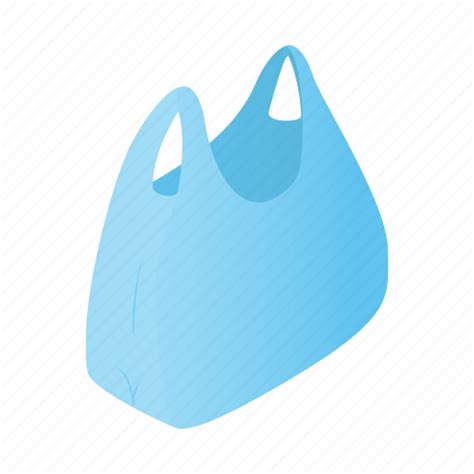 Bag Isometric Plastic Pollution Recycling Rubbish Trash Icon