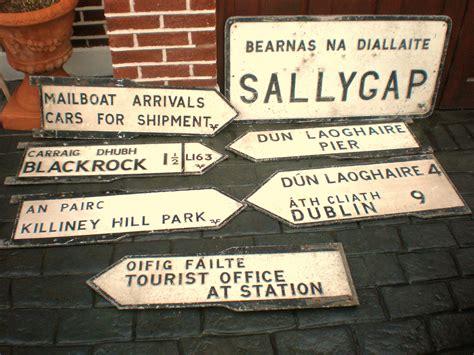 Traditional Irish Street Signs Pub Signs Irish