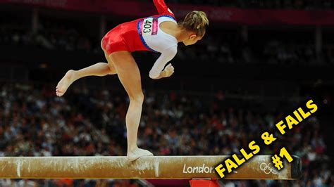 20 Falls And Fails In Artistic Gymnastics 1 Balance Beam Youtube