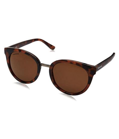 fastrack brown cat eye sunglasses c065br3f buy fastrack brown cat eye sunglasses