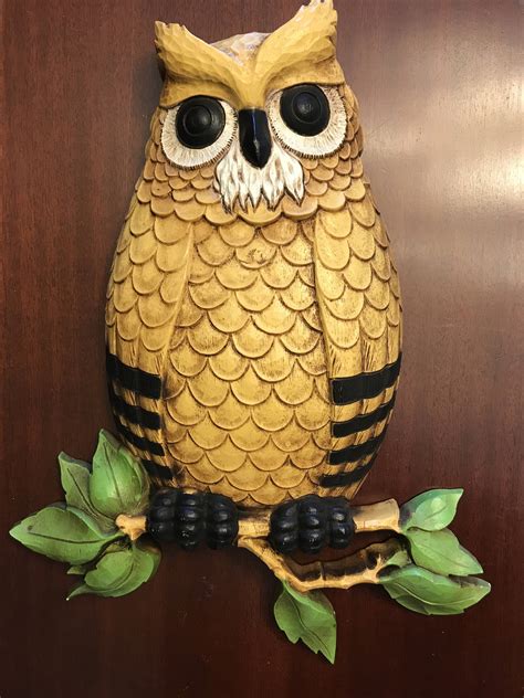 Vintage Owl Wall Decor Homco Owls Kitschy Owls Owl Wall Art Owl