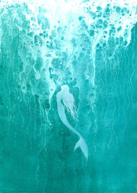 Mermaid Rising Mural Murals Your Way