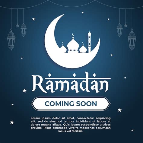 Premium Psd Ramadan Coming Soon Design With Islamic Beautiful