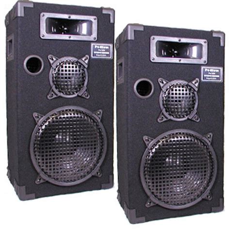Podium Pro E1000c Studio Speakers 10 Inch Three Way Pro Audio Monitor
