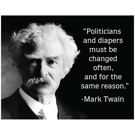 Mark Twain Politicians Metallskilt Metallskiltno