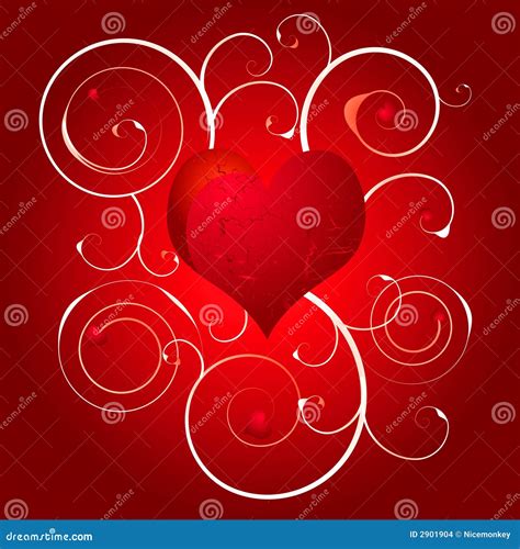 Love Heart Swirl White Stock Images Image 2901904