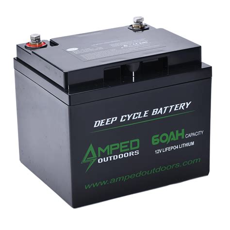 Amped Outdoors 12v 60ah Lifepo4 Lithium Battery Fishusa
