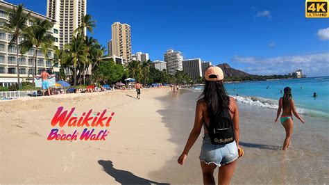 4k Beach Walk In Waikiki Honolulu Oahu Hawaii Usa October 2021