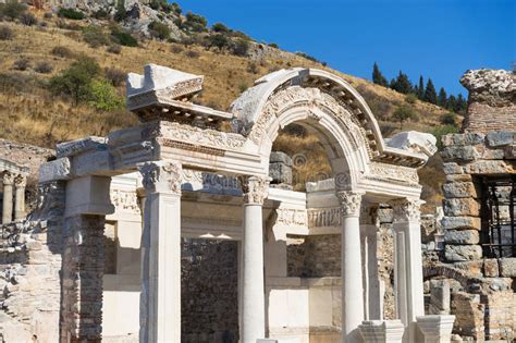 Ruins Of Greek City Ephesus Stock Image Image Of Archaeological