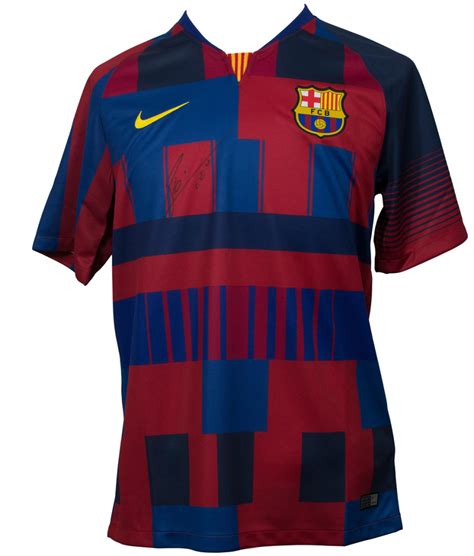 Lionel Messi Signed Barcelona Nike Jersey Inscribed Leo Beckett