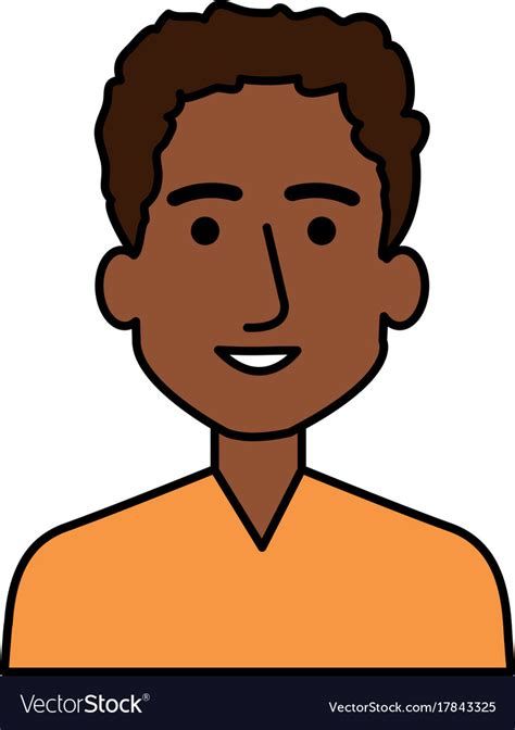 Young Black Man Avatar Character Royalty Free Vector Image