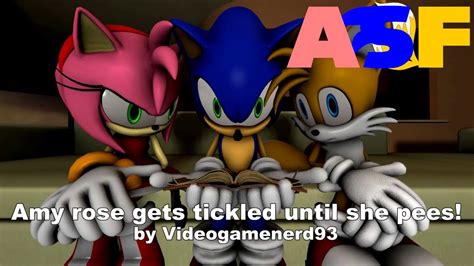 Sonic Tails And Amy Read Amy Rose Gets Tickled Until She Pees