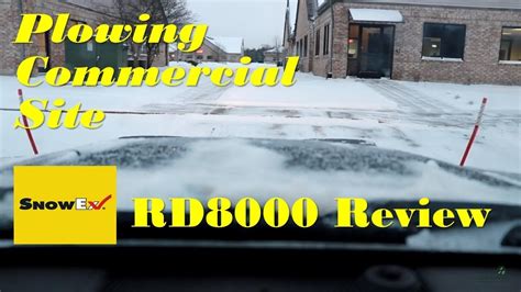 Snow Plowing Lansing Mi Snowex Rd 8000 Snow Plow Review Youtube