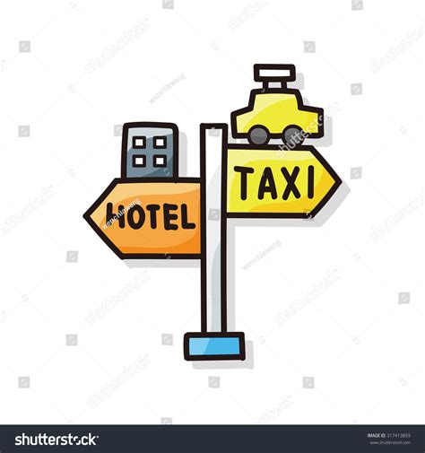 Road Sign Doodle Stock Vector Royalty Free 317413859 Shutterstock