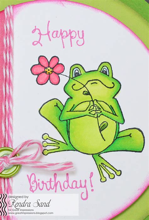 Luv 2 Scrap N Make Cards Birthday Frog With Gi