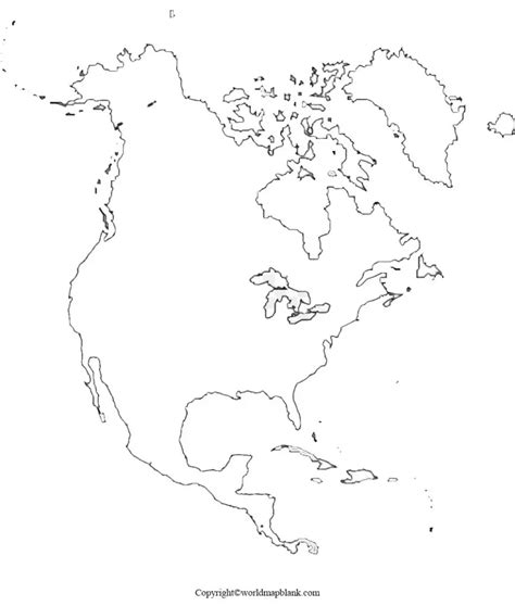 Blank North America Map Countries Blank North America Map With Maps Images