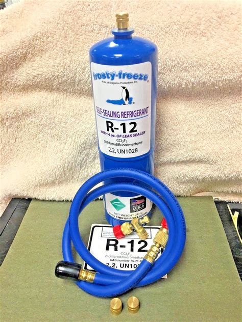 R12 Refrigerant R 12 28 Oz With Leak Stop Proseal Xl4 Good For Up