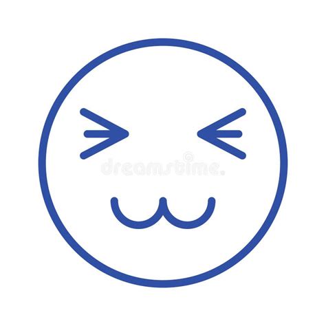 Kitty Emoji Isolated Vector Icon Which Can Easily Modify Or Edit Stock
