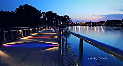 Walking Bridge Sunset Grays Lake A Photo On Flickriver