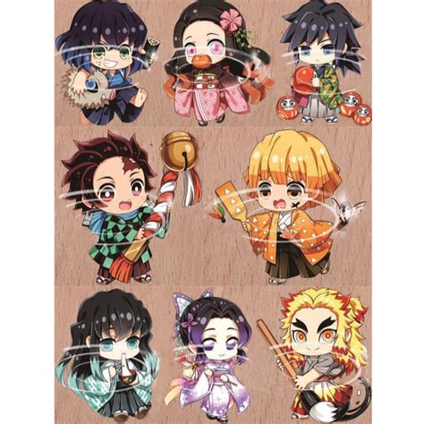 Demon Slayer Kimetsu No Yaiba Anime Acrylic Keychain Keyring Tanjiro