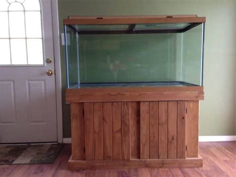 120 Gallon Aquarium Set Up With Stand Light And Glass Cover Fish Tank