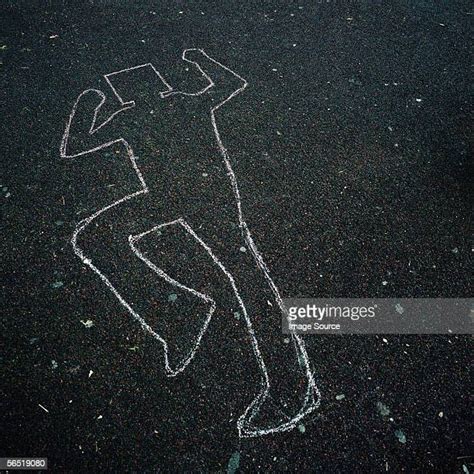 Chalk Outline Photos And Premium High Res Pictures Getty Images