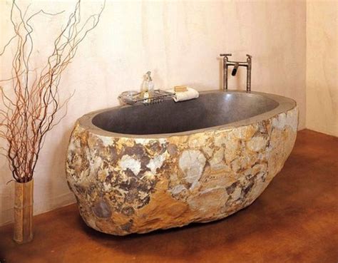 35 Stone Bathtubs That Will Rock Your Bathroom Images
