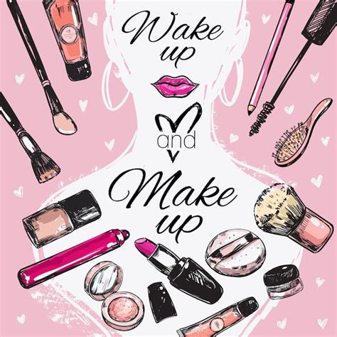 Free Vector Make Up Cosmetic Poster