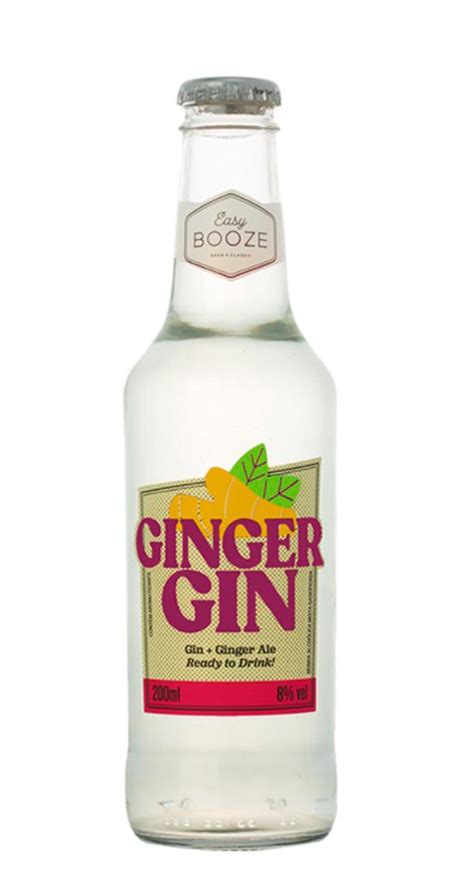 Easy Booze Ginger Gin 200ml Imigrantes Bebidas
