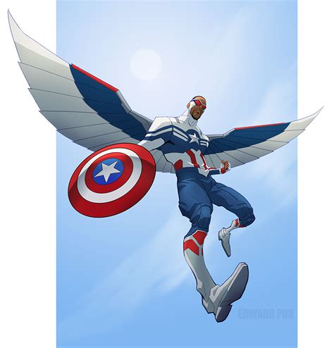 Captain America Sam Wilson By Pungang On Deviantart