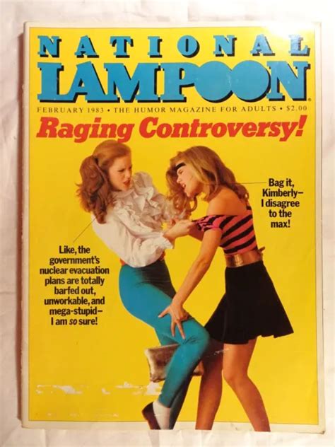 National Lampoon Magazine February 1983 Valley Girl Fight Cover Adult Humor 18 8 99 Picclick