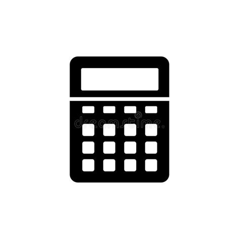 Calculator Icon Math Icon Finances Sign Stock Vector Illustration