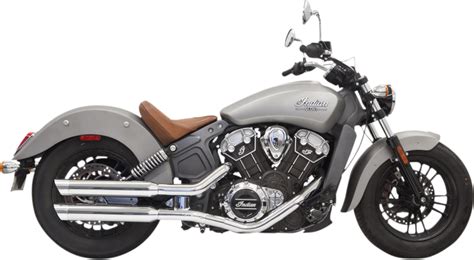 Indian Motorcycle Bassani Slip on Mufflers Indian Scout Chrome or Black Indian Motorcycle ...