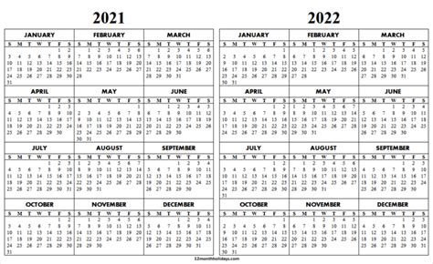 Yearly Calendar 2022 Archives 12 Month Holidays Calendar Template