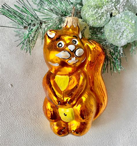 Cat Glass Christmas Ornament T Ideaschristmas Tblown Etsy