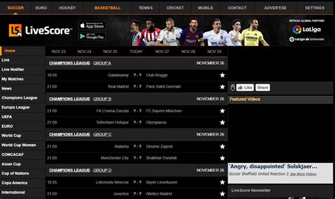 Soccerstand.com offers sport pages (e.g. Live Score Results Tool For American Sports Gamblers - FREE