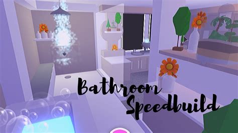 Bathroom Speedbuild ♡adopt Me Roblox Youtube In 2021 Cute Room