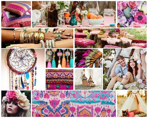 Bohemian Girl Color Moodboard Inspiration For Choosing Color