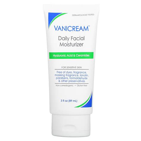 Vanicream Daily Facial Moisturizer For Sensitive Skin Fragrance Free