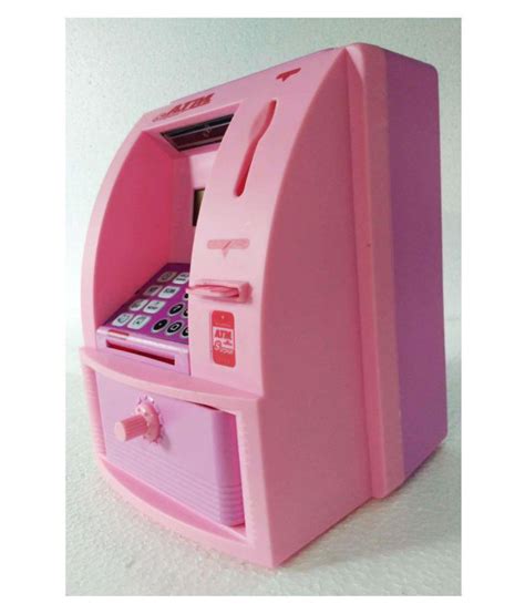 Money Saving Bank With Electronic Lock With Atm Piggy Bank Pink Buy