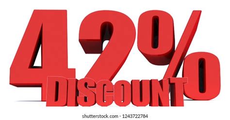 12 Percent Off 3d Sign On Stock Illustration 1242701542 Shutterstock