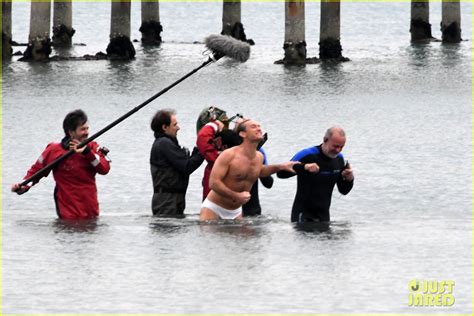 Jude Law Swims In His Speedo For New Pope Beach Scene Photo 4270119