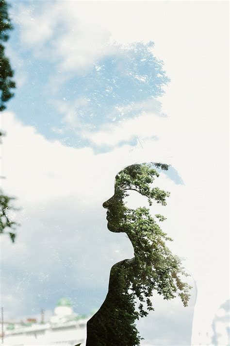 Silhouette Of A Woman With Multiple Exposure By Stocksy Contributor Amor Burakova Stocksy
