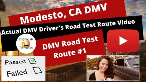 Actual Test Route Modesto Ca Dmv Behind The Wheel Drivers Training